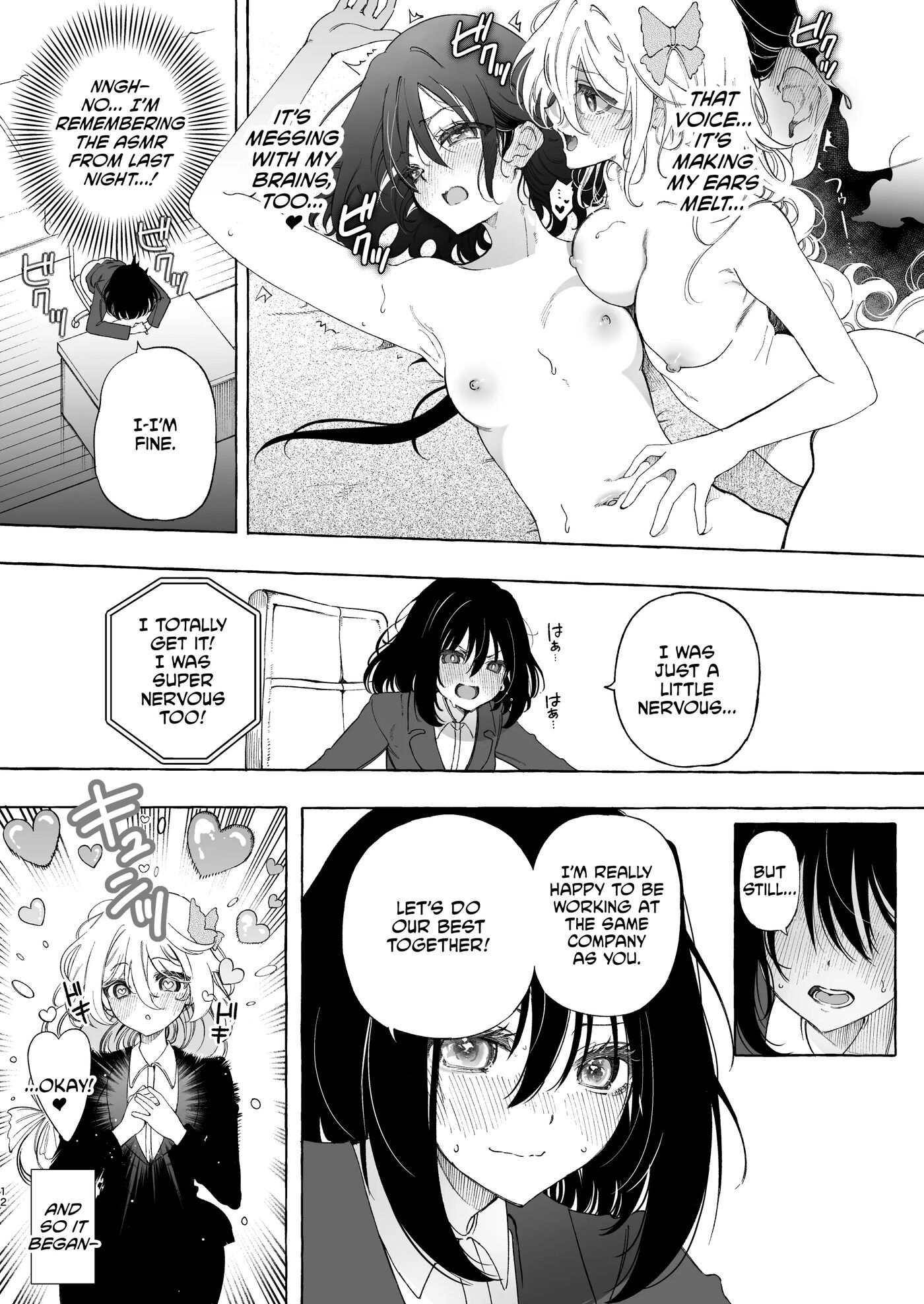 Mimi De Koishita Douryou ~onasuppo Onsei Otaku Onna Ga Douryou No Koe Ni Hannou Shite Ikimakuri~ Chapter 1000 Page 12